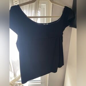 J Crew Size M Women’s Off-Shoulder Black Top